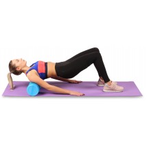 Ролик массажный для йоги INDIGO Foam roll IN045 30*15 см Розовый