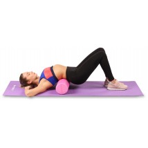 Ролик массажный для йоги INDIGO Foam roll IN021 45*15 см Черный